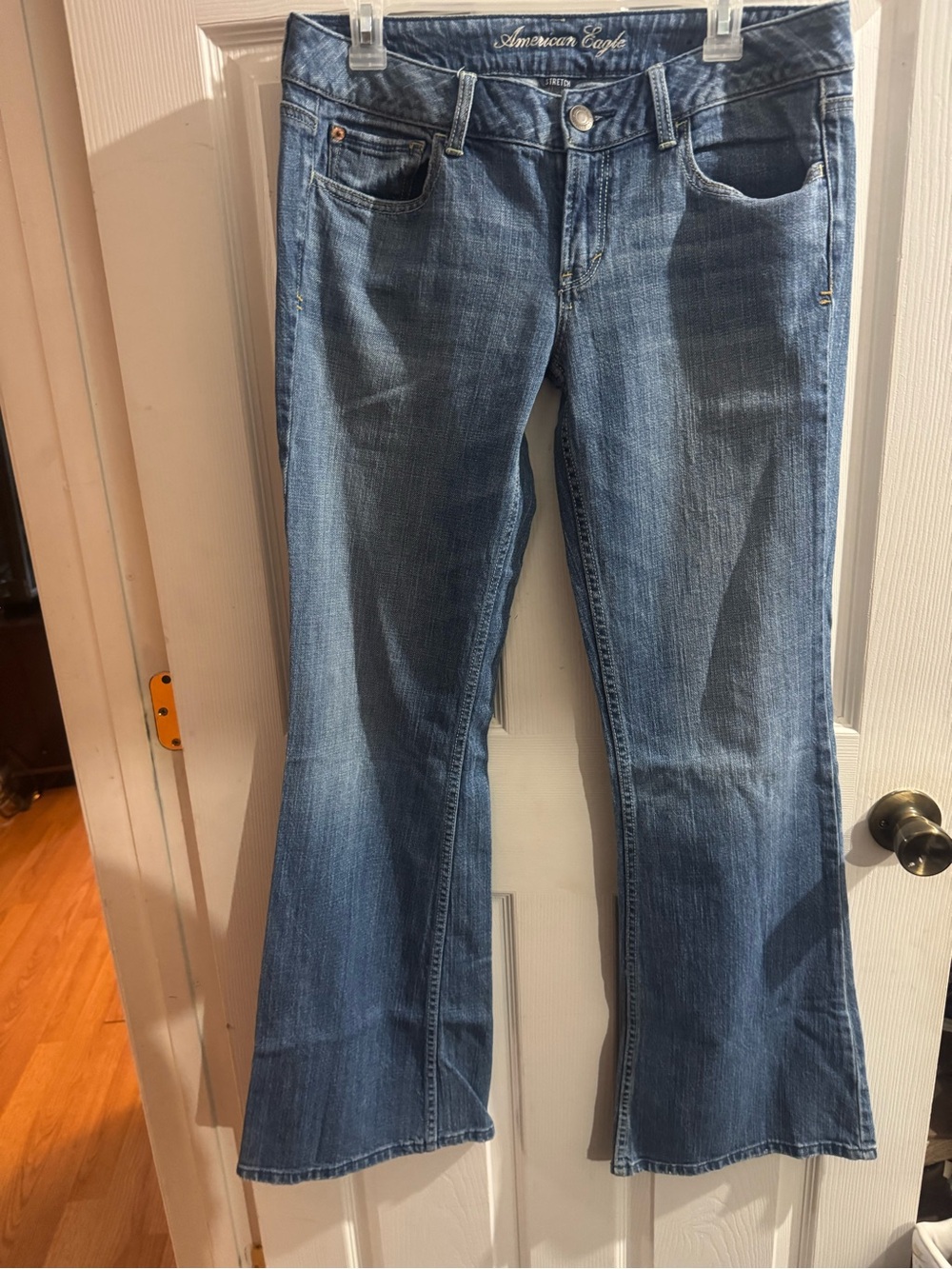 American Eagle Outfitters Stretch Women's Denim Hipster Flare Y2K